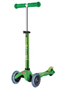 Mini Micro Deluxe LED Scooter Green