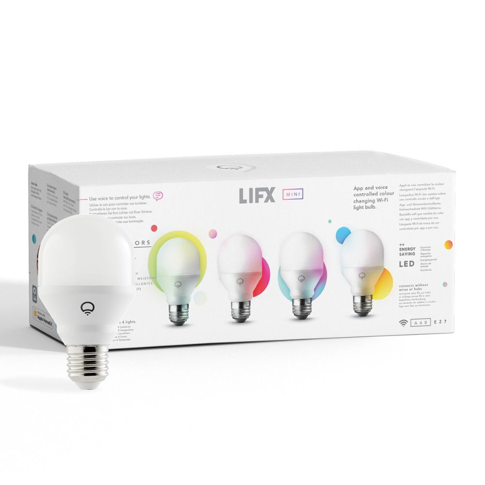 LIFX Mini Colour A19-E27 LED Bulb (Pack Of 4)
