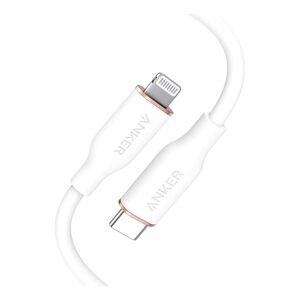 Anker PowerlLne III Flow USB-C with Lightning Connector 3ft White
