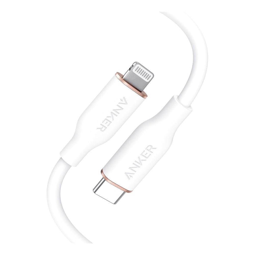 Anker PowerlLne III Flow USB-C with Lightning Connector 3ft White