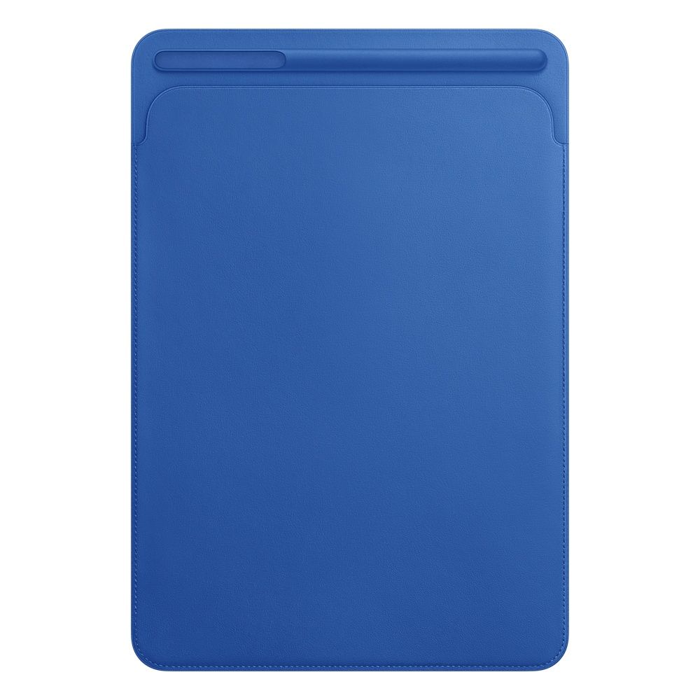 غطاء حماية سليف أبل جلد لون أزرق كهربائي لجهاز آيباد برو بمقاس 10.5 بوصة