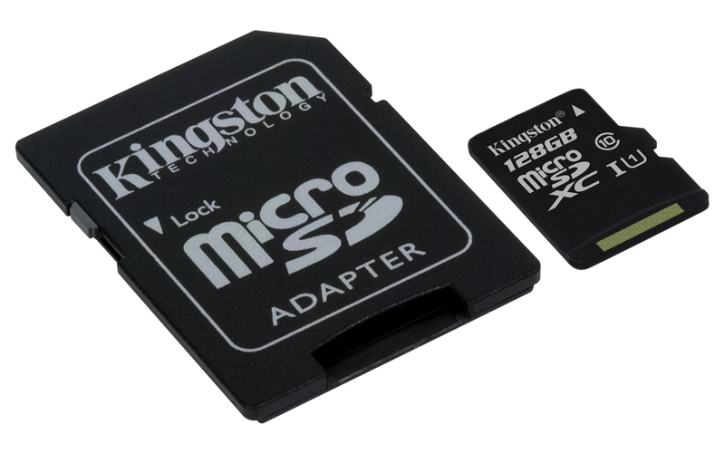 Kingston 128GB Msd Canvas Select 80R Cl10 Ush-I+ Adapter