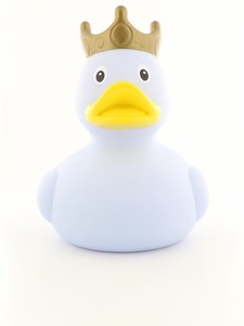 Lilalu XXL Blue Rubber Duck with Crown