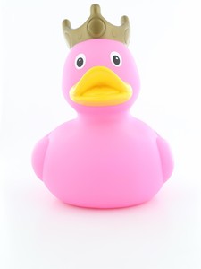 Lilalu XXL Pink Rubber Duck with Crown
