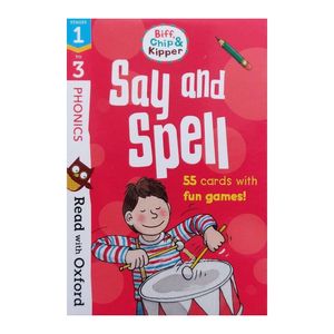 Read with Oxford Stages 1-3 Biff Chip and Kipper Say and Spell Flashcards | Roderick Hunt