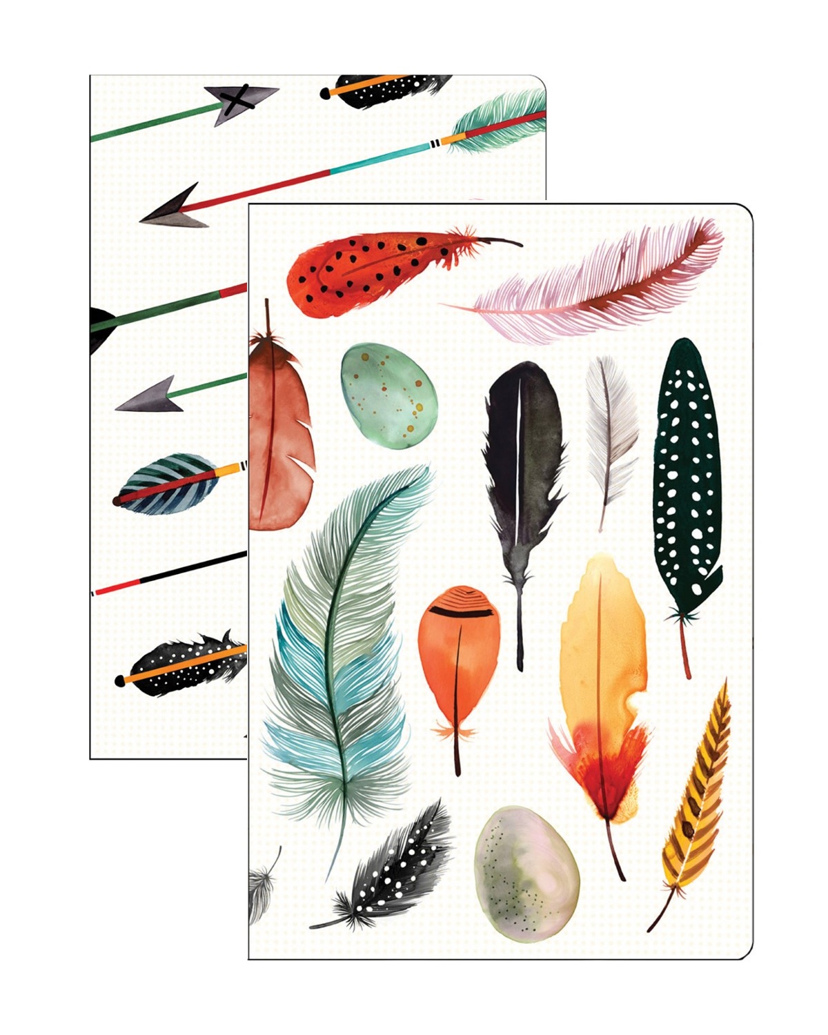 Galison Arrows & Feathers Mini Notebook Set