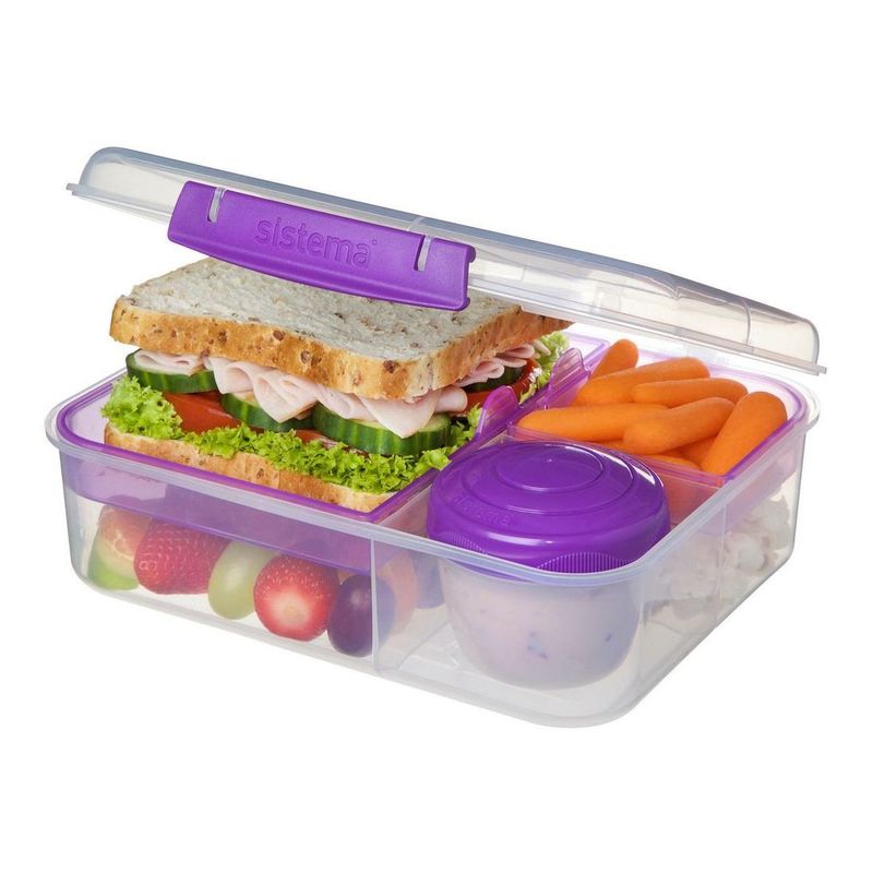 Sistema Bento Lunch to Go Pink,Blue,Purple,Green