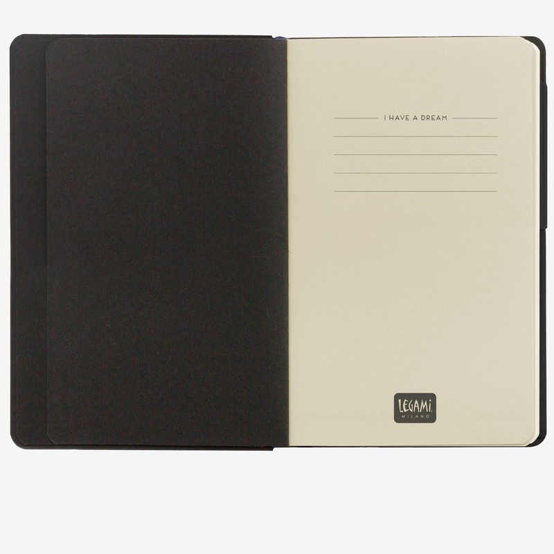 Legami Large Lined Black My Notebook