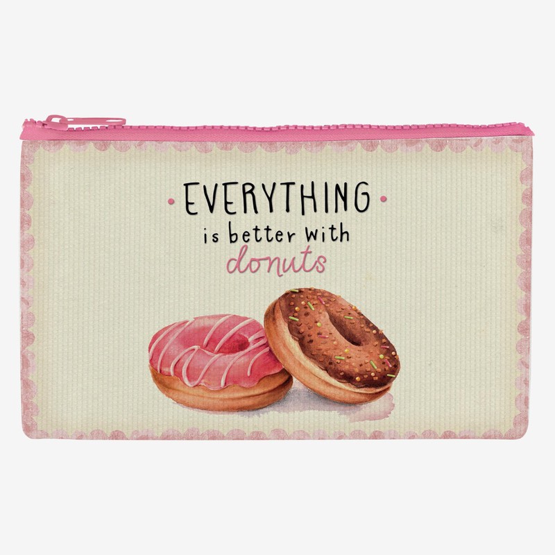 Legami Zipper Pouch Funky Collection Pencil Case Donuts