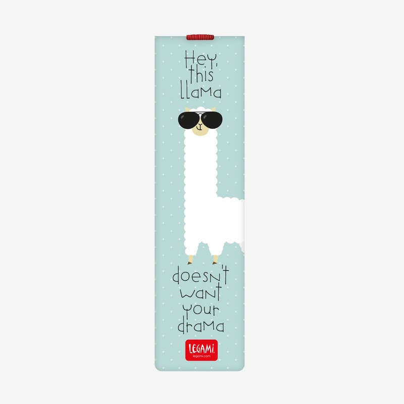 Legami Booklovers Collection Bookmark This Llama Doesn't Want Your Drama