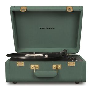Crosley Portfolio Portable Bluetooth Turntable with Built-in Speakers - Quetzal