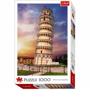 لعبة أحجية تركيب الصور المقطعة بتصميم برج بيزا مقاس 68 × 48 سم مكونة من (1000 قطعة) من تريفل