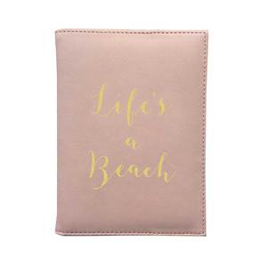 Bombay Duck Life's A Beach Soft Pink Passport Cover