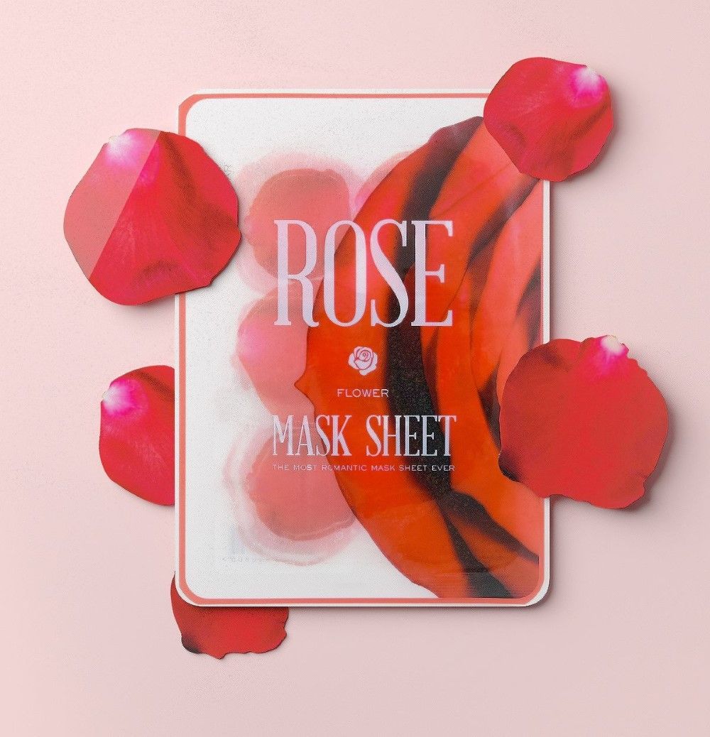 Kocostar Flower Mask Sheets Rose (Pack of 12)