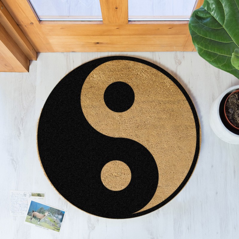 Artsy Doormats Yin Yang Circle