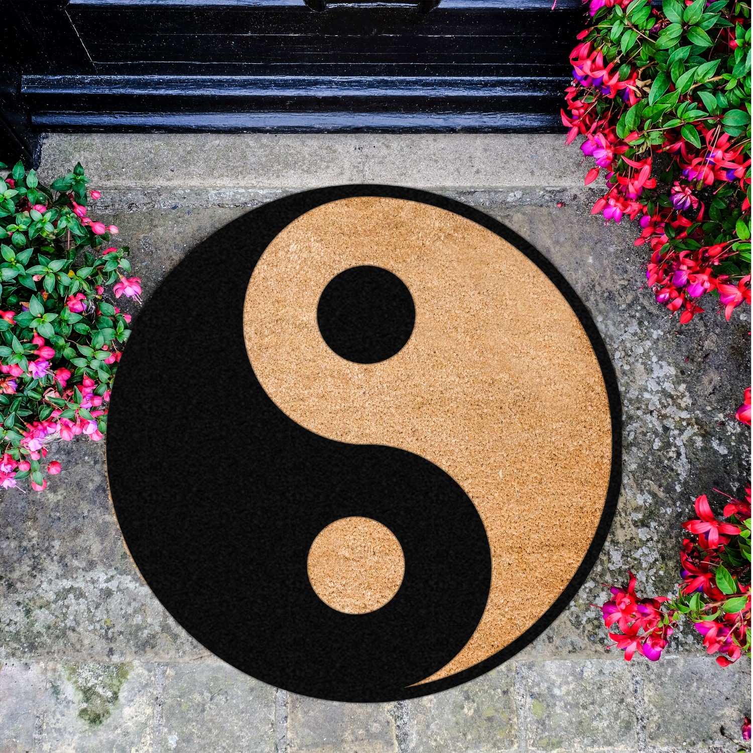 Artsy Doormats Yin Yang Circle