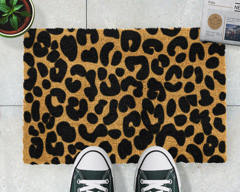 Artsy Doormats Leopard Print