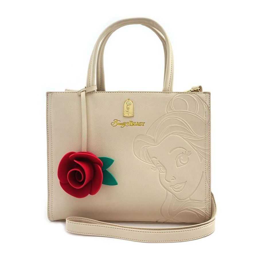 Loungefly Disney Belle Embossed Charm Bag