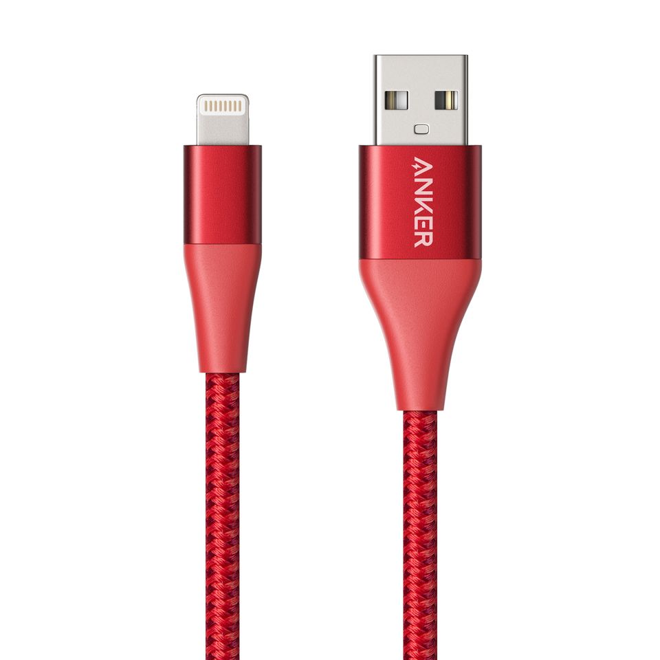 Anker Powerline+ II Red Lightning Cable 3Ft
