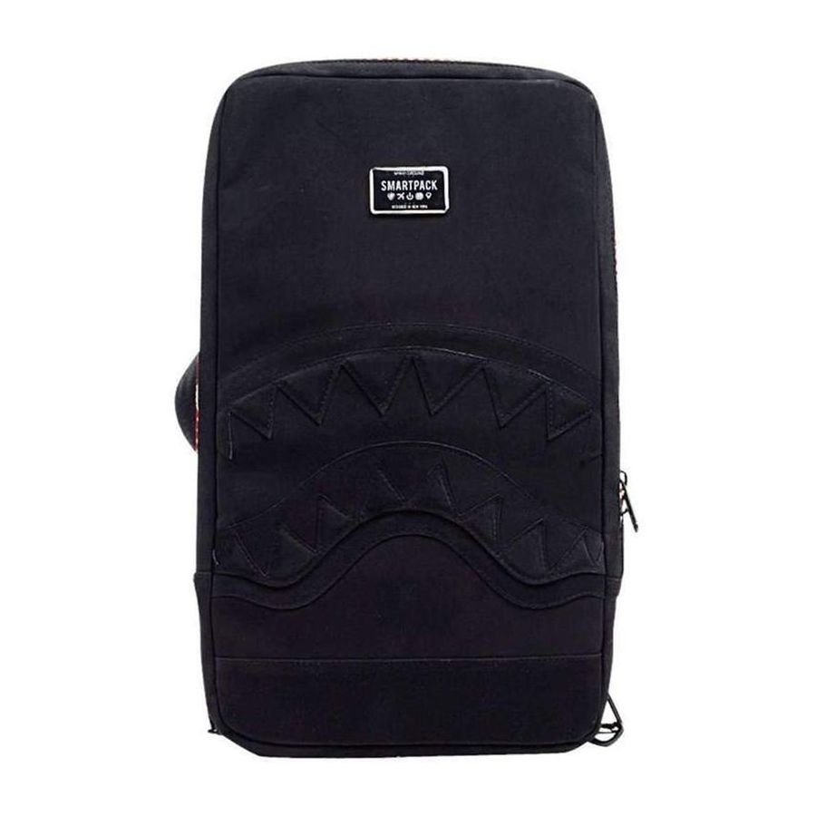 Sprayground Black Sueded Shark Smartpack Backpack