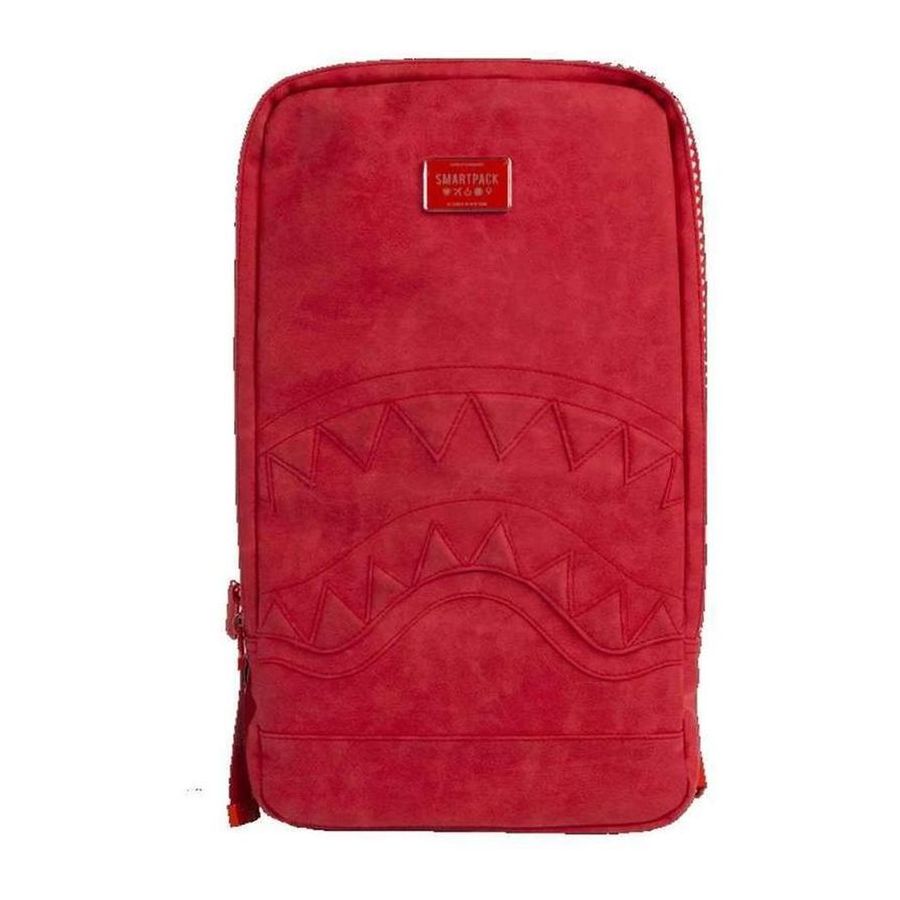 Sprayground Red Suede Shark Smartpack Backpack