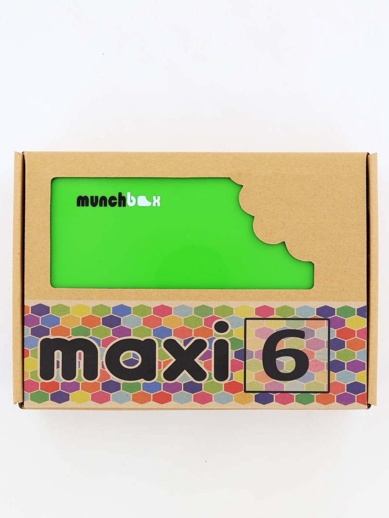 علبة غداء ماكسي6 بلون أخضر جنغل من Munchbox