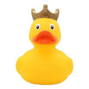 Lilalu Yellow Duck with Crown 25 cm XXL