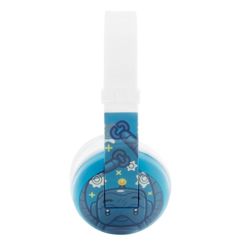 Onanoff BuddyPhones Wave Robot Blue Headphones for Kids