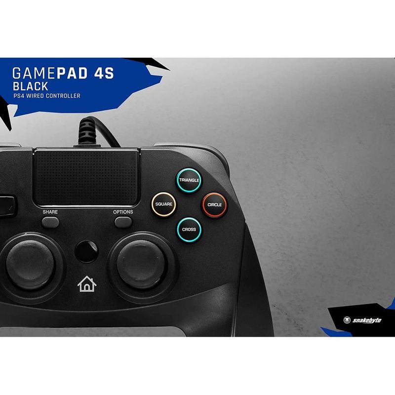 Snakebyte Game Pad 4 S Black for PS4