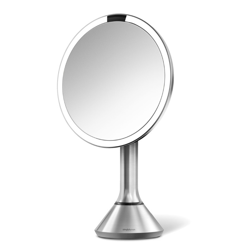 مستشعر بسيط يعمل باللمس للتحكم في المرآة بمقاس ٢٠ سم باللون الفضي
