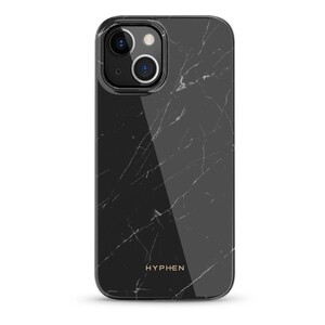 HYPHEN LUXE Marble Case for iPhone 13 Black