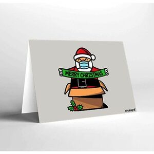Mukagraf Merry Christmas Mini Greeting Card (10.3 x 7.3cm)