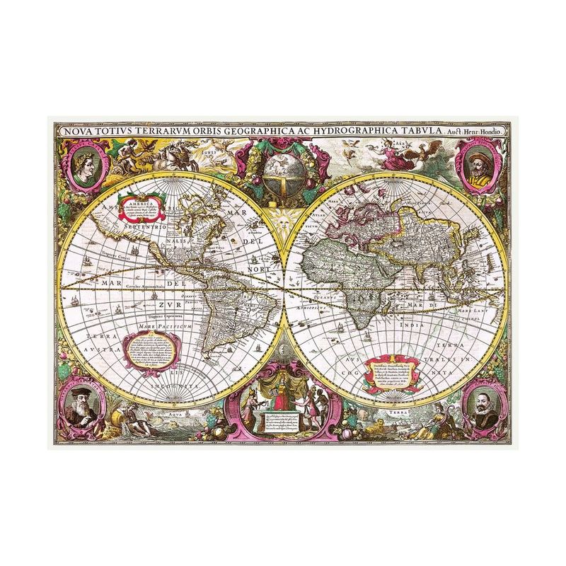 Trefl A New Land And Water Map Of The Entire Earth 1630/Bridgeman 2000 Pcs Jigsaw Puzzle