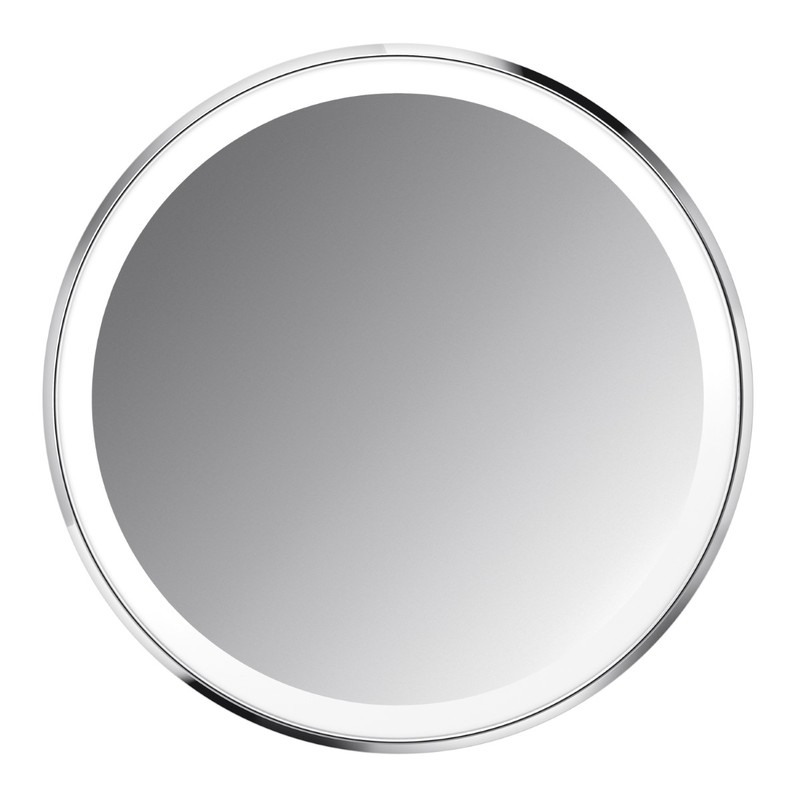 Simple Human Sensor Compact Mirror Stainless Steel (10 cm)