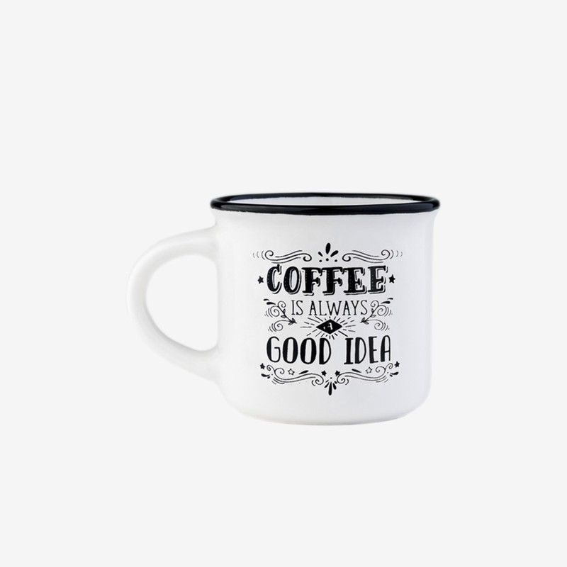 كوب قهوة ليغامي أسبريسو لشخصين من القهوة ودائمًا إنها فكرة جيدة لأكواب القهوة - مجموعه من حبتين