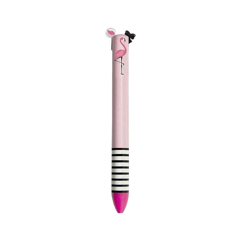 قلم Click & Clack من Legami - لونين - Miss Flamingo