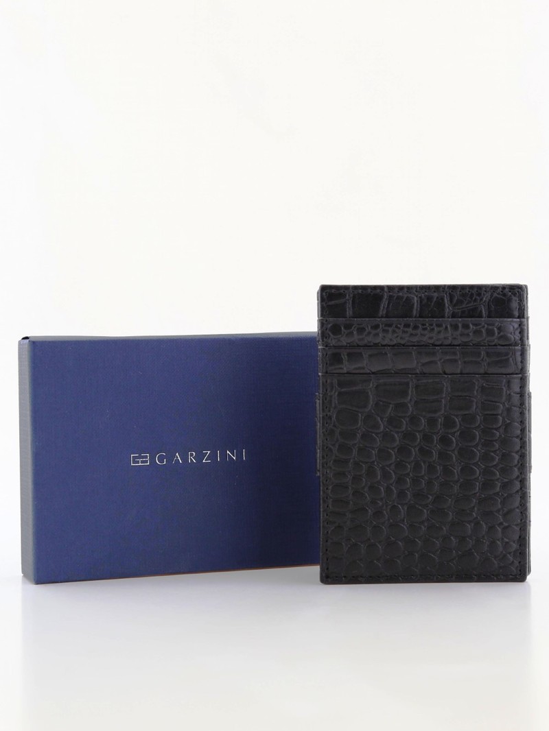 Garzini Essenziale Magic Wallet Croco Black