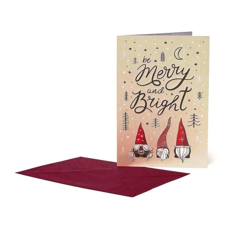 Legami Be Merry And Bright Gnome Greeting Cards