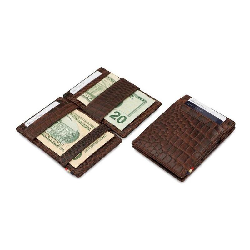 Garzini Essenziale Croco Brown Wallet