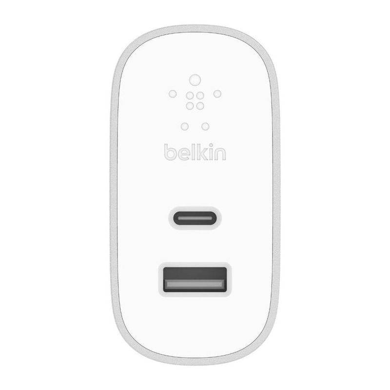 Belkin USB-C 27W + USB-A 12W Charger Silver