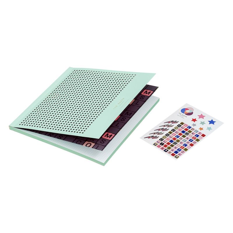 Colour By Numbers Mesh Notebook Mint