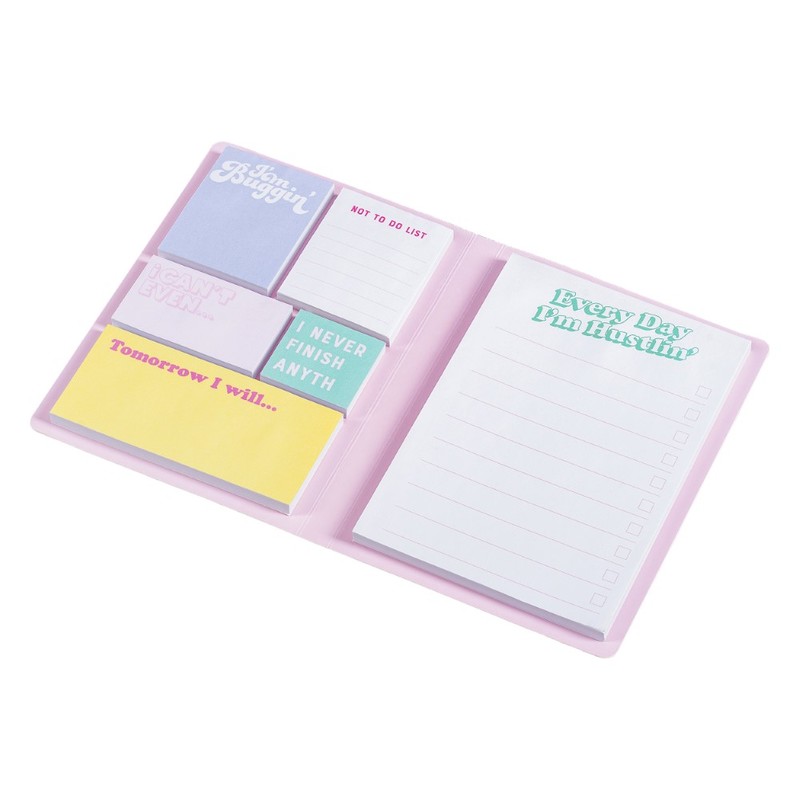 Yes Studio Every Day I'm Hustlin Sticky Notes Book