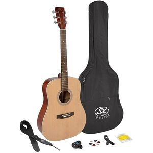 SX SD204K Acoustic Guitar Package Natural