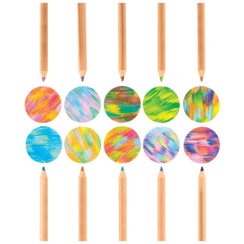 أقلام رصاص كلايدسكوب (المشكال) متعددة الألوان من Ooly [مجموعة من 10 أقلام]
