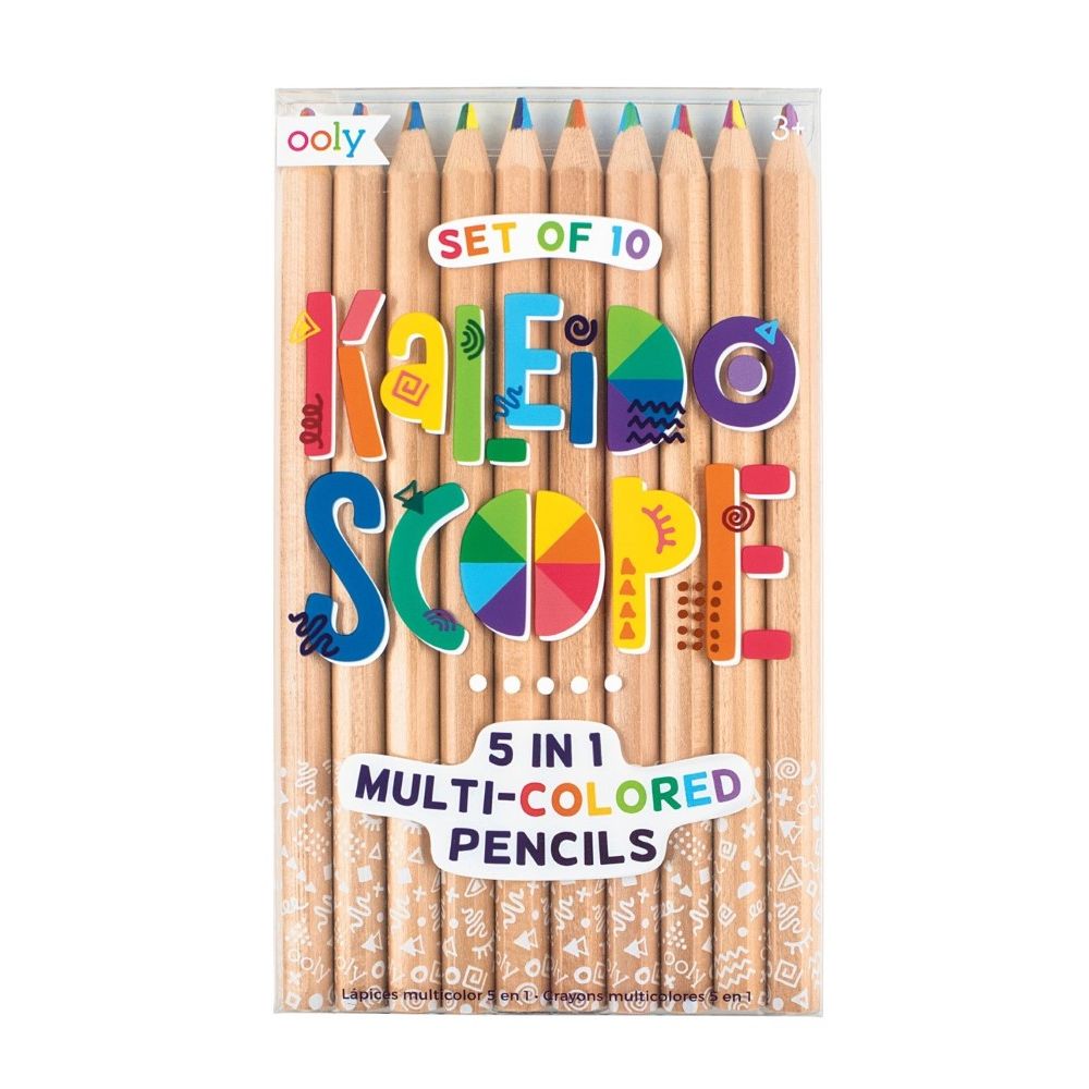 أقلام رصاص كلايدسكوب (المشكال) متعددة الألوان من Ooly [مجموعة من 10 أقلام]