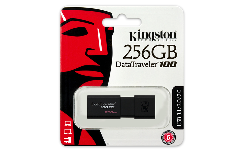 Kingston 256GB USB 3.0 Data Traveler 100G3 130MB/S