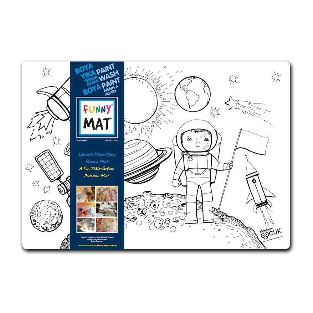 Funny Mat Activity Placemat Space