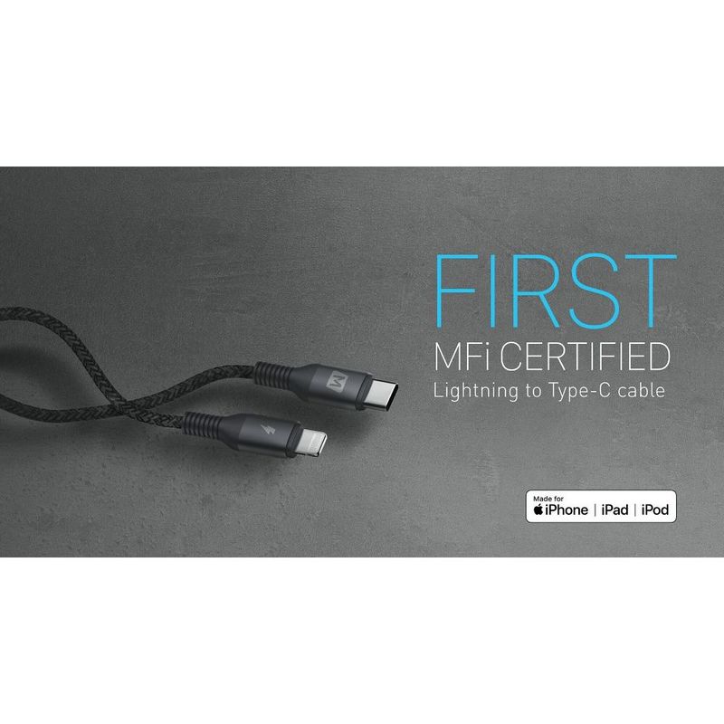 Momax Elite USB-C To Lightning Cable 2M Black