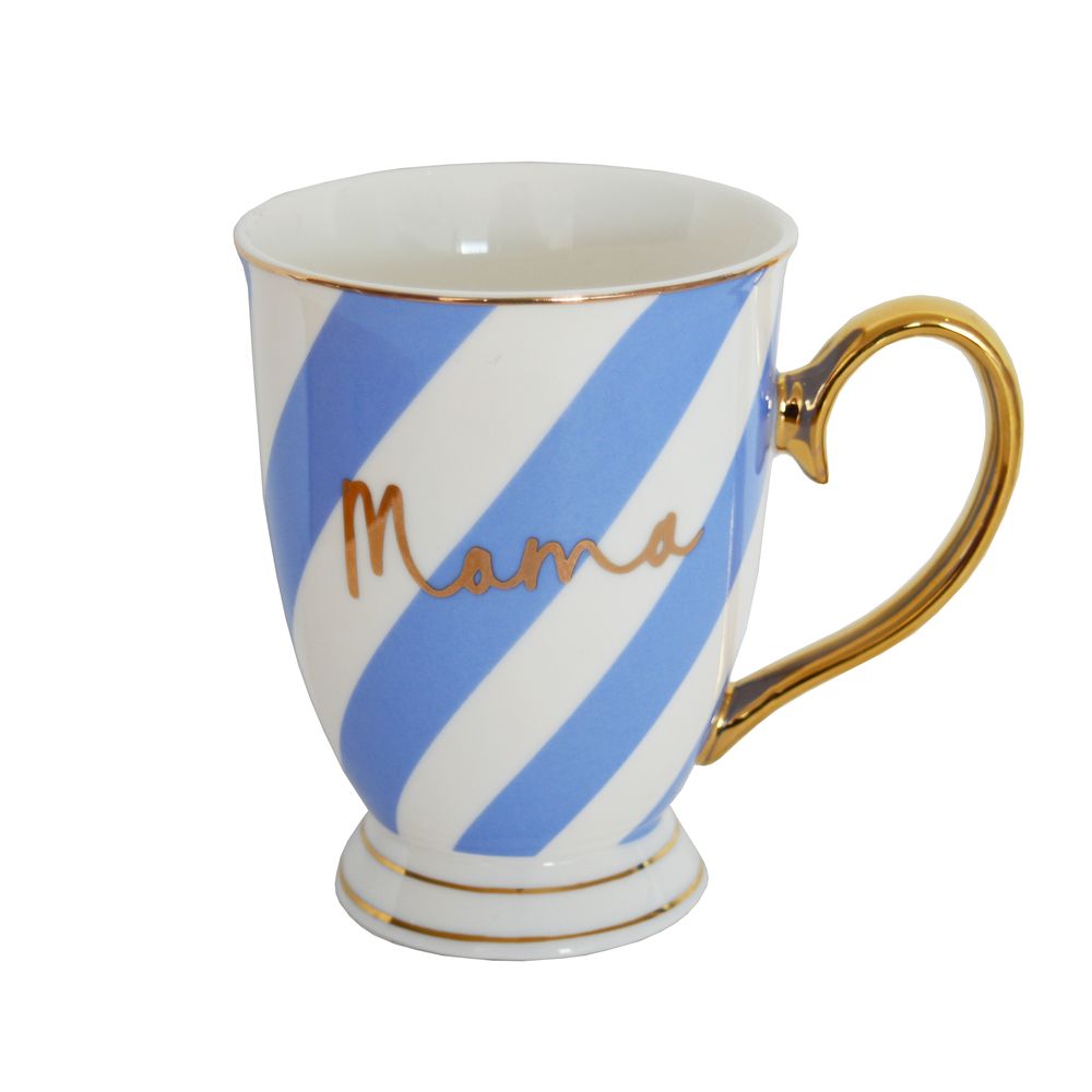Typography Mug Lilac Stripes Mama 300ml