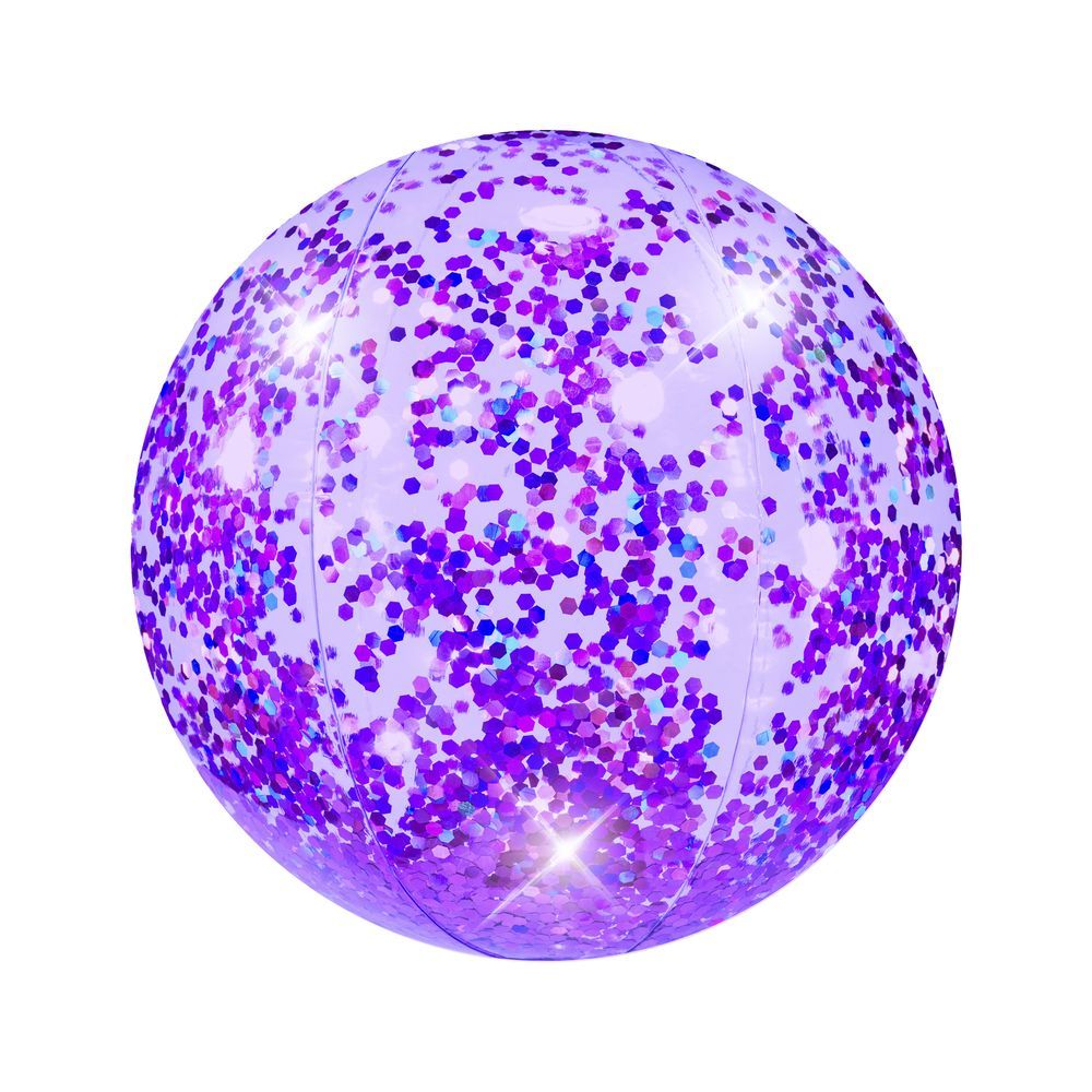 Purple Prism Glitter Beach Ball 13.75 Inch
